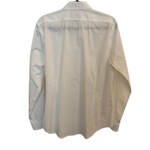 Express Fitted Classic White Stretch Cotton 1MX Dress Shirt Size Large - Picture 3 of 7
